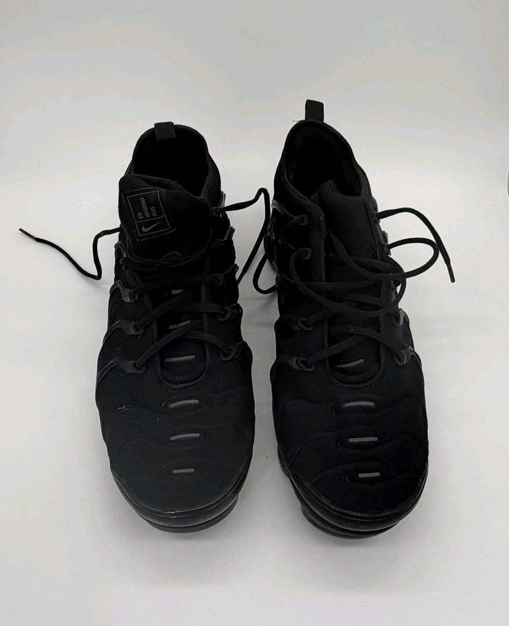 Nike Air VaporMax Plus Shoes Mens Size 14 Black Triple Black Sneakers 924453-004